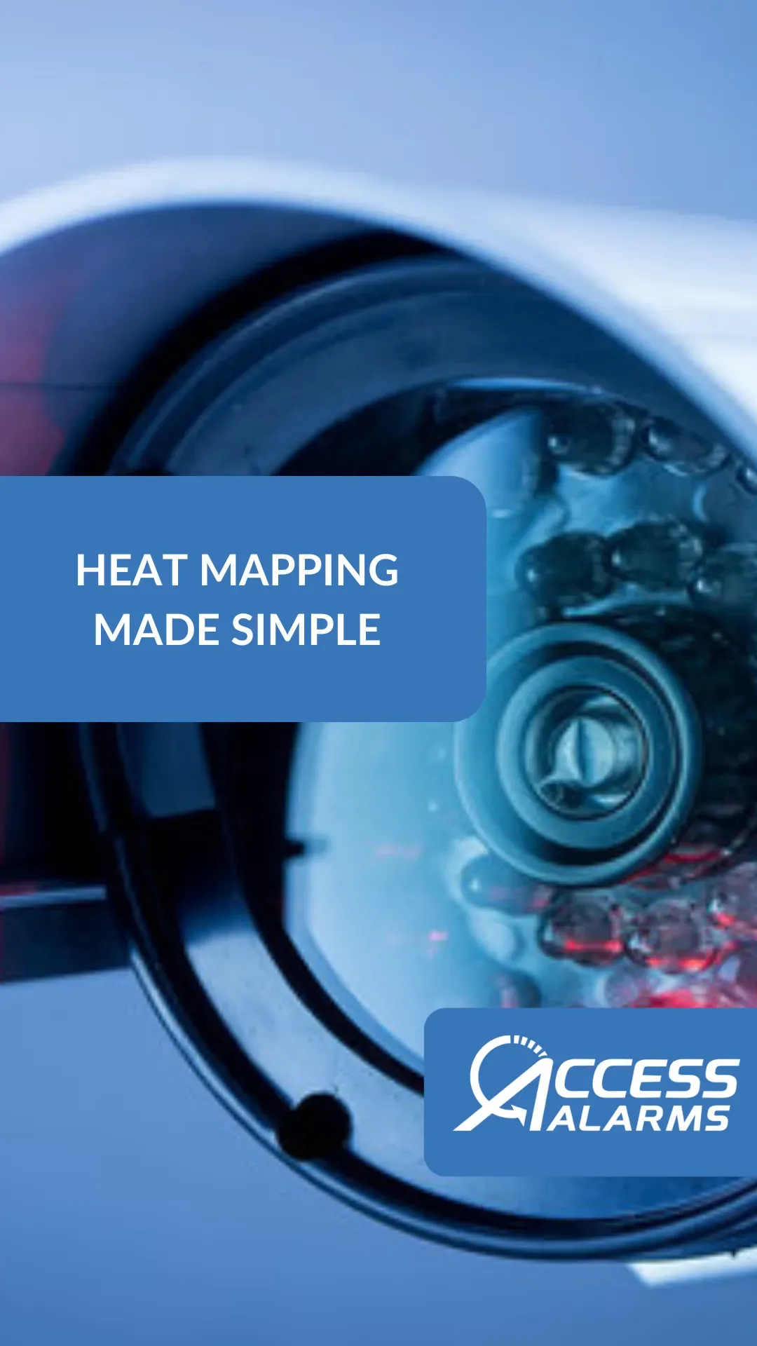 Title card reading Heat Mapping Made Simple over a security camera
